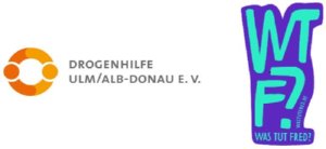 Logo Drogenhilfe Ulm/Alb-Donau e.V. & Logo Was tut Fred?
